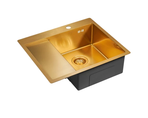 Кухонная мойка Paulmark Flank золотой матовый PM225951-BGR
