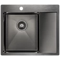 Кухонная мойка Paulmark Flank вороненая сталь PM225951-GML Кухонная мойка Paulmark Flank вороненая сталь PM225951-GML