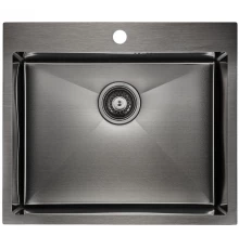 Кухонная мойка Paulmark Brim вороненая сталь PM215951-GM