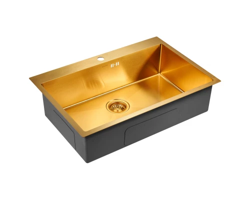 Кухонная мойка Paulmark Vast золотой матовый PM217551-BG