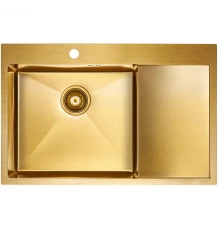 Кухонная мойка Paulmark Atlan золотой матовый PM217851-BGL