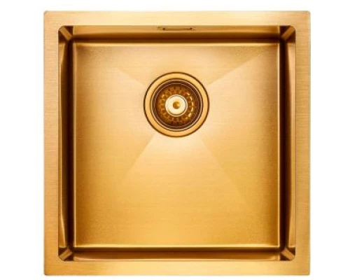 Кухонная мойка Paulmark Lassan золотой матовый PM304444-BG