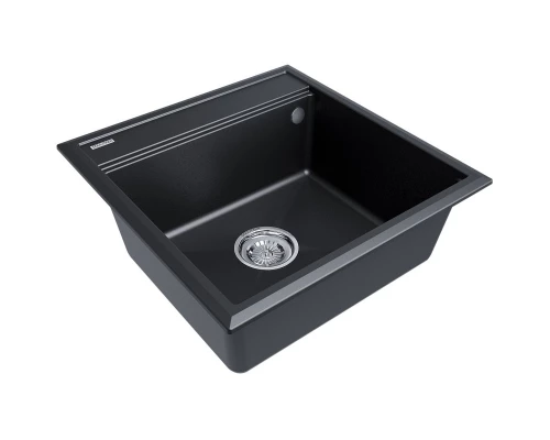 Кухонная мойка Paulmark Stepia черный металлик PM115051-BLM