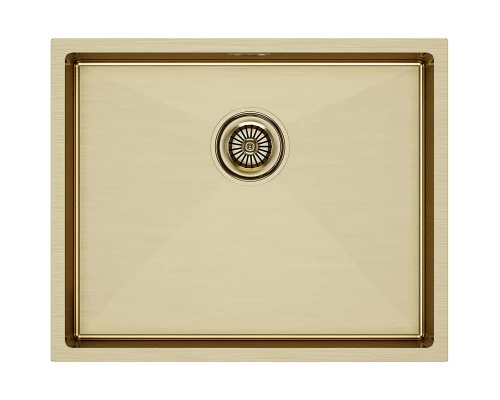 Кухонная мойка Paulmark Next золотой матовый PM215444-BG