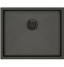 Кухонная мойка Paulmark Next вороненая сталь PM215444-GM