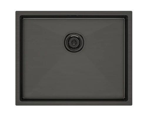 Кухонная мойка Paulmark Next вороненая сталь PM215444-GM