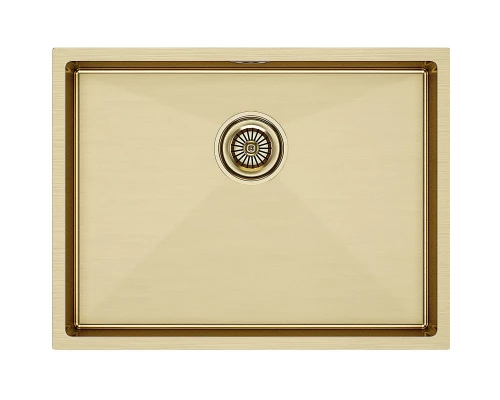 Кухонная мойка Paulmark Next золотой матовый PM215844-BG