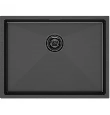 Кухонная мойка Paulmark Next вороненая сталь PM215844-GM