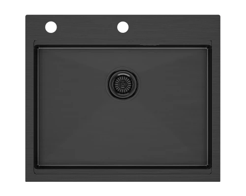 Кухонная мойка Paulmark Brim Pro вороненая сталь PM705951-GM