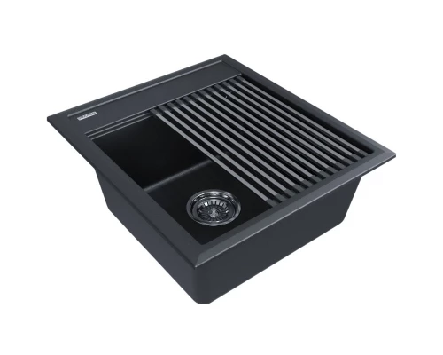 Кухонная мойка Paulmark Stepia черный металлик PM114651-BLM