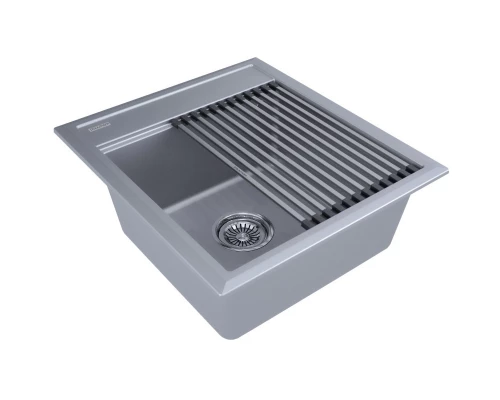 Кухонная мойка Paulmark Stepia серый металлик PM114651-GRM