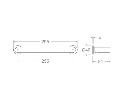 Полотенцедержатель 29,5 см Ramon Soler Ergos TOAL01