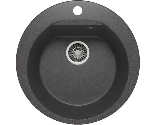 Кухонная мойка Polygran Atol-520 черный 627444