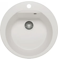 Кухонная мойка Polygran Atol-520 белый хлопок 627451