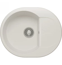 Кухонная мойка Polygran Atol-620 белый хлопок 678972