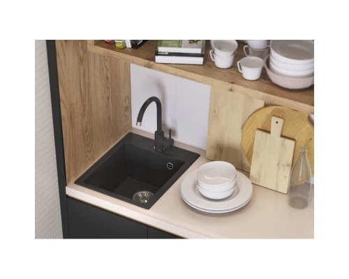 Кухонная мойка Polygran Argo-420 черный 627321