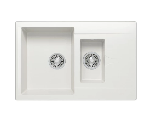 Кухонная мойка Polygran Brig-770 белый хлопок 473400