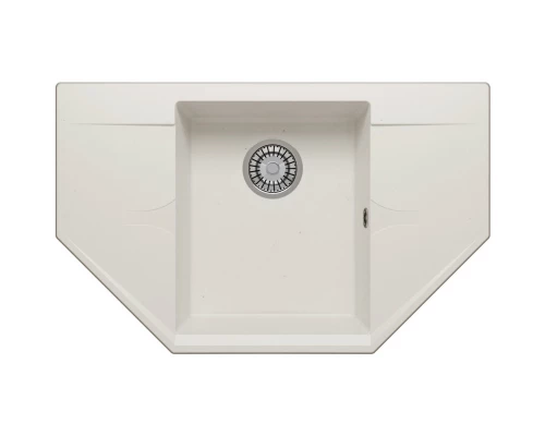 Кухонная мойка Polygran Riff-800 белый хлопок 679092