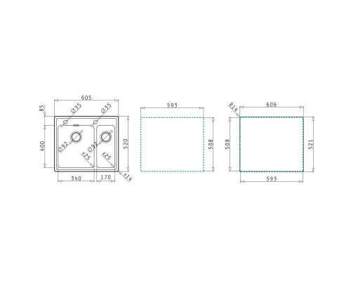 Кухонная мойка Pyramis Pella 1 1/2B полированная сталь 108910201