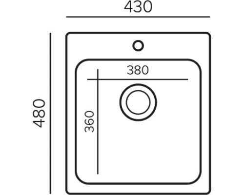 Кухонная мойка Quartz Bond Bond-430 лен 688186