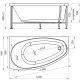 Акриловая ванна 160x90 см левая Radomir Орсини 1-01-0-1-1-032