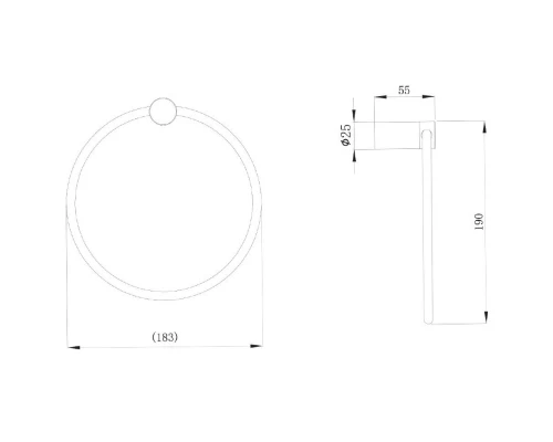 Кольцо для полотенец Raiber Graceful RP-80006