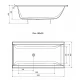 Акриловая ванна 180x90 см Alpen Cleo 13111