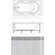 Акриловая ванна 110x70x36 см Alpen Mars AVP0017