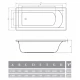Акриловая ванна 180x80x43 см Alpen Venera AVP0035