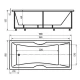 Акриловая ванна 180x85 см Aquatek Феникс-180 FEN180-0000083