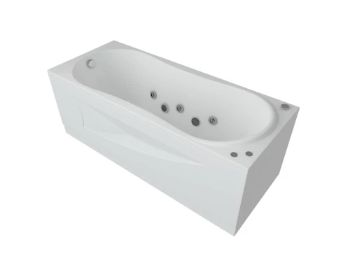 Акриловая гидромассажная ванна 150x70 см пневматическое управление премиум форсунки Aquatek Афродита-150