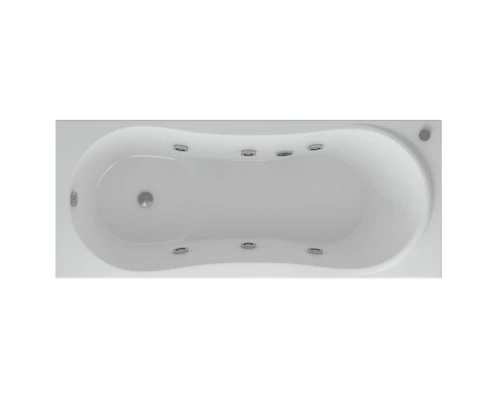 Акриловая гидромассажная ванна 170x70 см пневматическое управление стандартные форсунки Aquatek Афродита-170