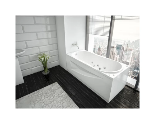 Акриловая гидромассажная ванна 170x70 см пневматическое управление премиум форсунки Aquatek Афродита-170