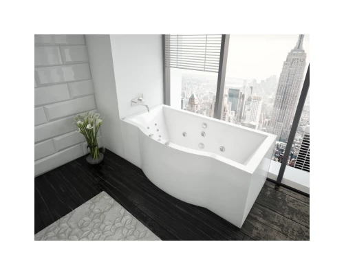 Акриловая гидромассажная ванна 180x90 см пневматическое управление стандартные форсунки Aquatek Гелиос