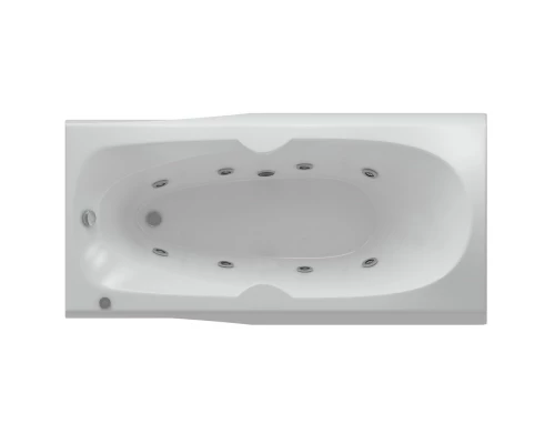 Акриловая гидромассажная ванна 180x80 см пневматическое управление плоские форсунки Aquatek Европа
