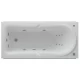 Акриловая гидромассажная ванна 170x80,5 см пневматическое управление премиум форсунки Aquatek Леда