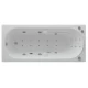 Акриловая гидромассажная ванна 170x75 см пневматическое управление стандартные форсунки Aquatek Лея
