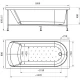 Акриловая ванна 180x80 см Radomir Николь 2-01-0-0-1-210
