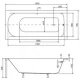 Акриловая ванна 150x70 см Besco Continea WAC-150-PK