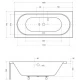 Акриловая ванна 150x74,5 см Besco Vitae WAV-150-PK