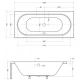 Акриловая ванна 160x75 см Besco Vitae WAV-160-PK