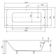Акриловая ванна 120x70 см Besco Modern WAM-120-MO