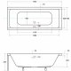 Акриловая ванна 170x75 см Besco Quadro WAQ-170-PK