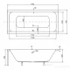 Акриловая ванна 175x79 см Besco Quadro WAQ-175-PK