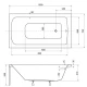Акриловая ванна 100x70 см Besco Talia WAT-100-PK