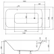 Акриловая ванна 120x70 см Besco Talia WAT-120-PK