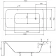 Акриловая ванна 170x75 см Besco Talia WAT-170-PK