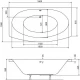 Акриловая ванна 180x100 см Besco Telimena WAT-180-JA