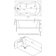 Акриловая ванна 120x70 см Bas Кэмерон ZB00018