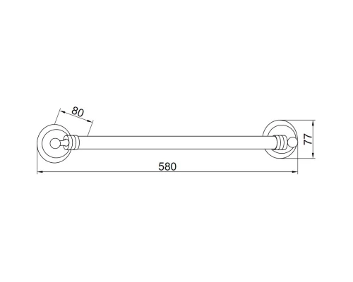 Полотенцедержатель 58 см Boheme Hermitage 10351
